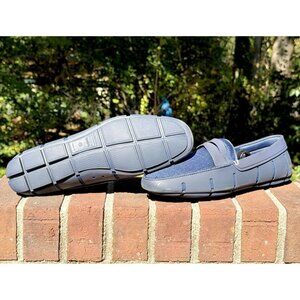 SWIMS Men's Size 12 Boat Loafers Slip-On Waterproof Washable Shoes Blue